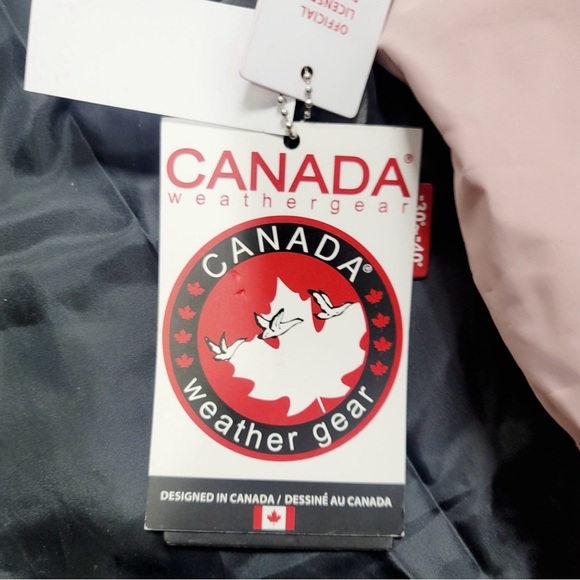 NWT Canada Weathergear Quilted Maxi Puffer Long Coat in Light Pink, Size Large - Picture 5 of 15